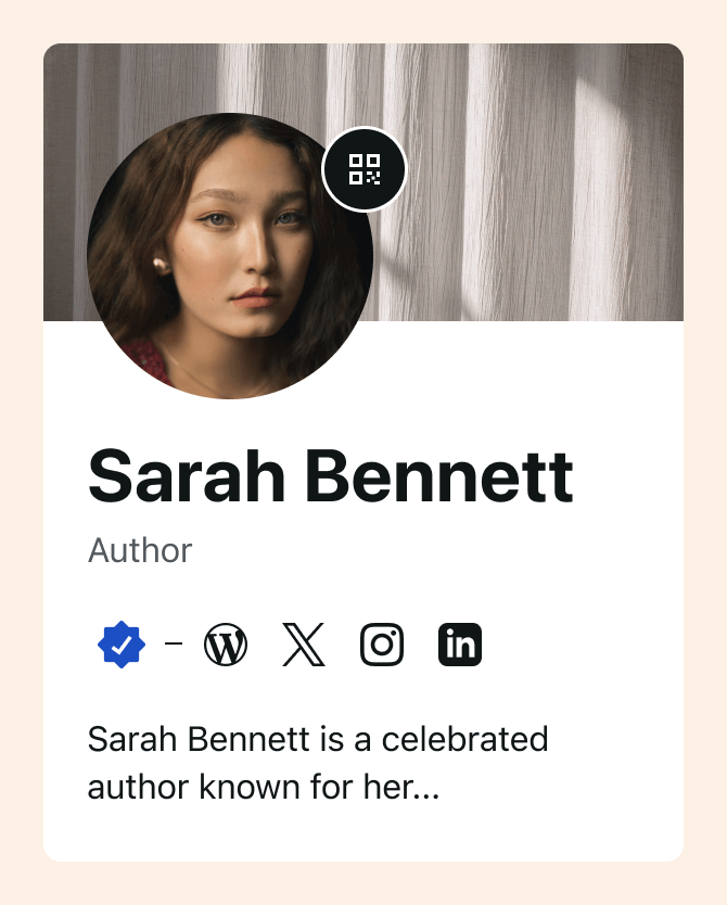 Sarah Bennett profile one